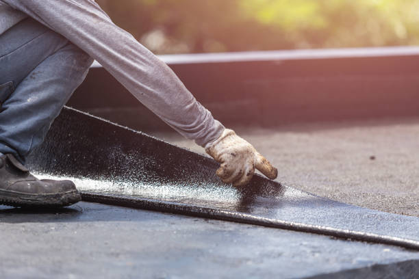 Professional Waterproofing technician working in Glouster, OH